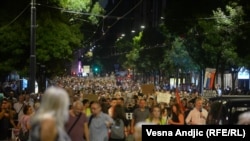 Osamnaesti protest 'Srbija protiv nasilja' u Beogradu 2. septembra