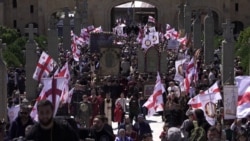 Georgia - Family Purity Day march led by Orthodox Christian church in Tbilisi - screen grab