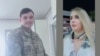 Rreshteri amerikan, Gordon Black (majtas), dhe gruaja e tij ruse, Aleksandra Vashchuk.
