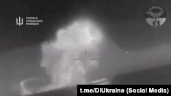 «Ցեզար Կունիկով» նավի խոցումը, արտապատկերում Ուկրաինայի գլխավոր հետախուզական վարչության հրապարակած տեսանյութից
