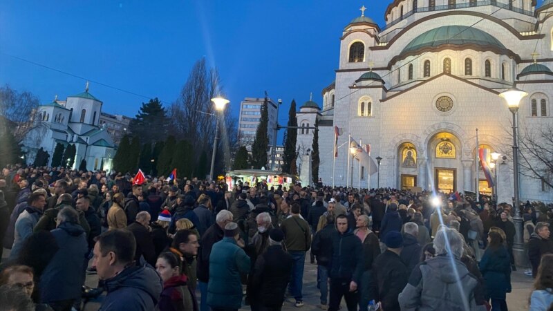 Stranke desnice protestuju u Beogradu zbog evropskog plana za Kosovo