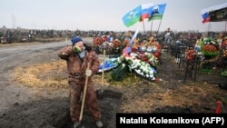 Ілюстраційне фото. Могили російських військових у Тульській області РФ, березень 2023 року