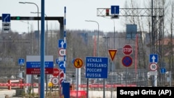 Пункт пропуска на финско-российской границе.