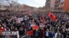 KOSOVO: Protest in Prishtina in support to former KLA leaders facing trial for war crimes in the Hague 