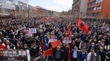 KOSOVO: Protest in Prishtina in support to former KLA leaders facing trial for war crimes in the Hague 