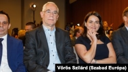 Balog Zoltán református püspök és Novák Katalin ekkor még családügyi miniszterként 2019. február 28-án Budapesten