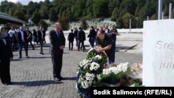 Visoki predstavnik u BiH Christian Schmidt u Srebrenici, 20. 9. 2023.