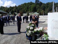 Bosnia and Herzegovina, High Representative in BiH Christian Schmidt paid tribute to the victims of the genocide in Srebrenica, September 20, 2023.