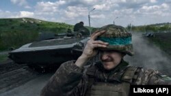 Украинский военный в районе Бахмута, иллюстрационное фото