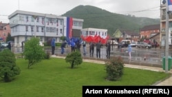 Përfundimi i protestës në Zubin Potok, 31 maj 2023.