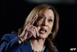 Kamala Harris, candidata democrată în cursa prezidențială.