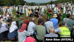 During the July 11 ceremony in Potocari, the remains of 30 victims were laid to rest. The remains were brought back from mass graves found in eastern Bosnia, where they had been relocated to try and cover up the crime. 