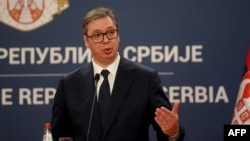 Predsednik Srbije Aleksandar Vučić u Beogradu 21. juna 2023.