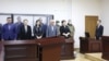 В суде по делу экс-председателя КНБ Казахстана Карима Масимова. Фото опубликовала 24 апреля 2023 года пресс-служба суда Астаны