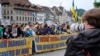 Акция в поддержку украинских военнопленных, удерживаемых гражданских лиц и детей. Люцерн, Швейцария, 15 июня 2024 года