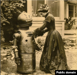 Робот-садовник. Изображение создано искусственным интеллектом