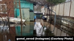 Паводка ў Гомельскай вобласьці ў 2023 годзе. Ілюстрацыйнае фота