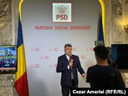 Președintele PSD, Marcel Ciolacu, face un scurt bilanț al alegerilor la principalele televiziuni de știri.