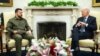 Президенты Украины и США – Владимир Зеленский и Джо Байден на встрече в Белом доме, 21 сентября 2023 г.