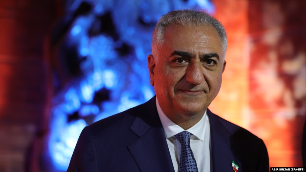 Reza Pahlavi, the eldest son of the last Shah of Iran, attends an event at the Yad Vashem Holocaust memorial museum in Jerusalem on April 17. 