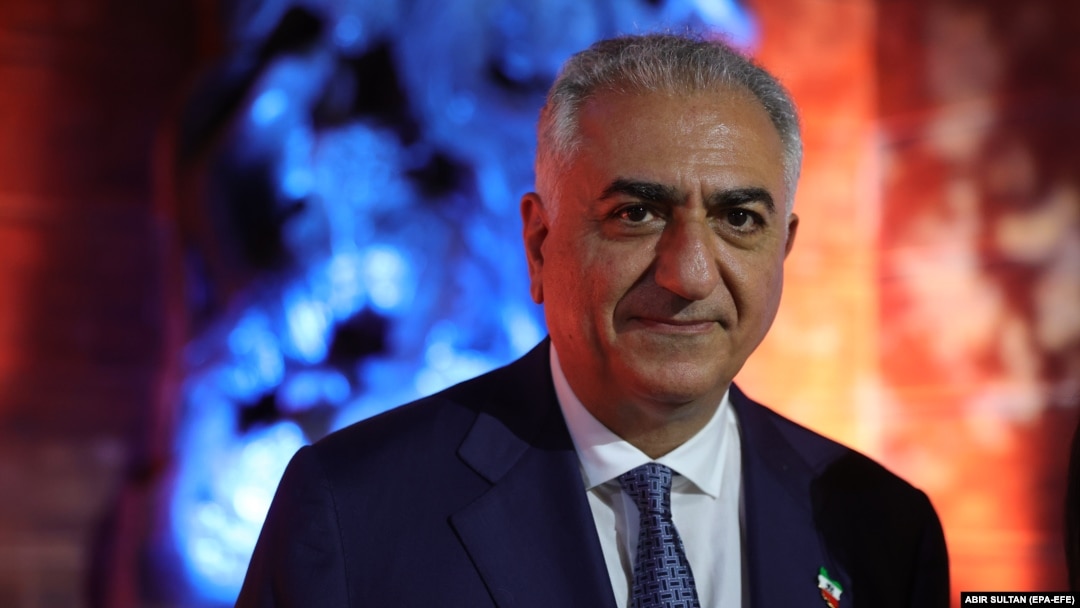Reza Pahlavi, the eldest son of the last Shah of Iran, attends an event at the Yad Vashem Holocaust memorial museum in Jerusalem on April 17. 