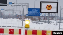 The Vaalimaa crossing in southeast Finland is one of two border crossings with Russia that the Finnish government has decided to reopen. 