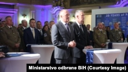 Zukan Helez, ministar odbarne BiH ma svečanosti povodom 20 godišnjice partnertsva NATO i BIH, Sarajevo, 2.4.2024.