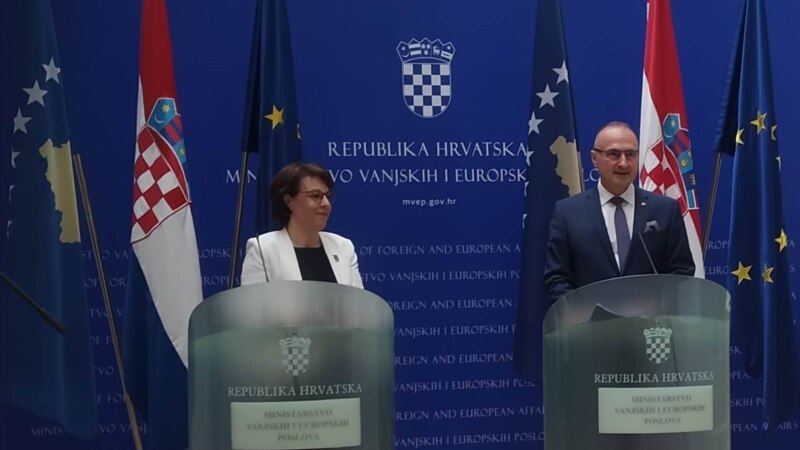 Šefovi diplomacije Kosova i Hrvatske: Potpora Kosovu na euroatlanskom putu