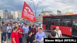 Protest radnika Gradskog saobraćajnog preduzeća u Beogradu, 27. maj 2024.