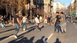 Serbian Students Play Football, Read Books On Belgrade Streets As Election Protests Continue 