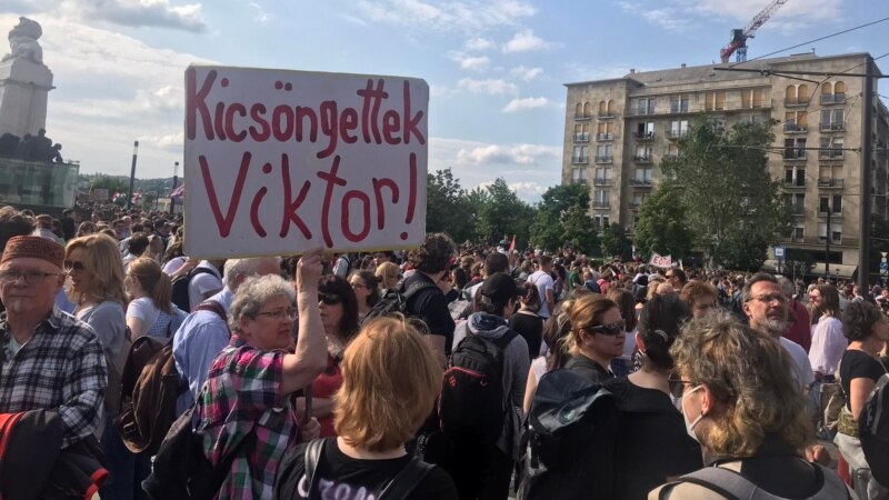 Hungarian Students Push For Higher Teacher Wages In Protest March