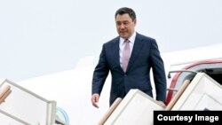 Президент Садыр Жапаров "Внкуово" аэропортунда. Москва. 24-май, 2023-жыл