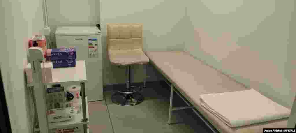 A small room set aside as a nurses&#39; station is also on the premises.