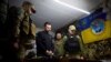 Претседателот на Украина Володимир Зеленски за време на посетата на украинската војска во регионот Запорожје, 27 март 2023 година
