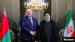 Олександр Лукашенко і президент Ірану Ібрагім Раїсі, Тегеран, 13 березня 2023 року