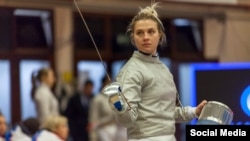 Olha Kharlan violating fencing’s rules when she refused to shake the hand of Smirnova, who was competing as a neutral athlete. She instead offered Smirnova a touch of her saber’s blade. (file photo)