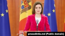 "Of course, nothing compares to what is happening in Ukraine, but we see the risks and we do believe that we can save our democracy only as part of the EU," said Moldovan President Maia Sandu.