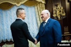 Пэтэра Сіярта и Аляксандар Лукашєнка, Менск, 26 кастрычніка 2023