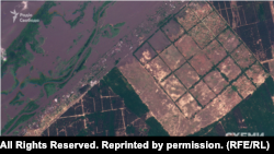 Супутниковий знімок села Кринки 6 червня 2023 року