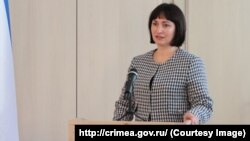 Министр имущественных и земельных отношений российского правительства Крыма Лариса Кулинич, 4 апреля 2023 года