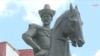 A statue of Kenesary Khan in Kazakhstan's capital, Astana. Kenesary, who led a grueling resistance to Russian rule, has been feted as a "national figure" for Kazakhs.