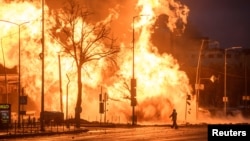 Последствия российского ракетного удара в Киеве, 2 января 2024 года