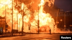 Пожежа внаслідок російського обстрілу Києва, 2 січня 2024 року
