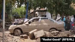 Intense rainfall on August 27 triggered landslides and flash floods in areas surrounding the Tajik capital.