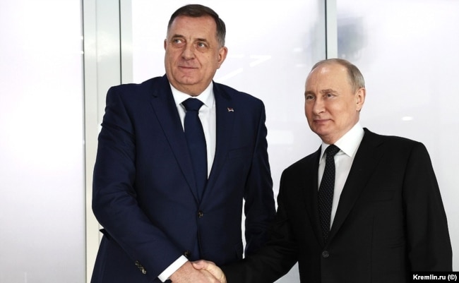 Milorad Dodik dhe Vladimir Putin para takimit në Kazan, 21 shkurt 2024