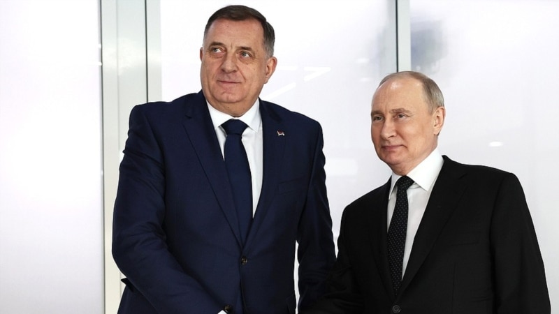 ЕУ по средбата Додик-Путин: Блиските врски со Русија се некомпатибилни со европскиот пат
