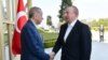 Реджеп Таїп Ердоган й Ільгам Алієв під час зустрічі 25 лютого 2023 року