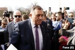 The president of Republic Srpska, Milorad Dodik