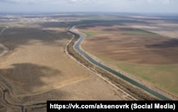 Вода в Северо-Крымском канале, 22 марта 2023 года