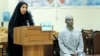 The rapper known as Tataloo in an Iranian court with his lawyer earlier this year.